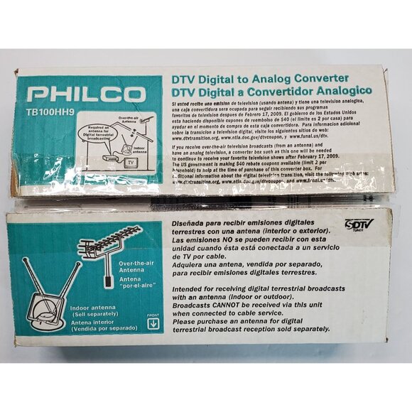 Philco TB100HH9 DTV Digital To Analog Converter Set Top Box - Picture 9 of 11